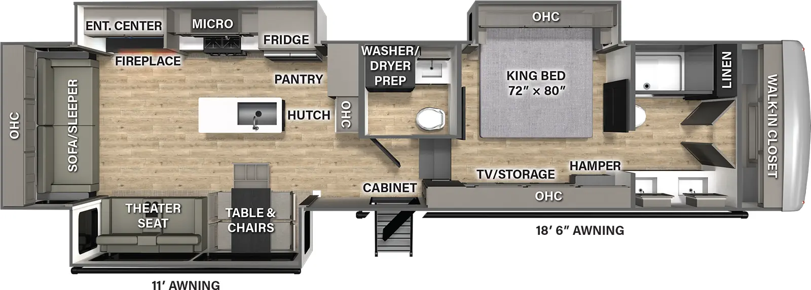 Columbus 383RLH Floorplan